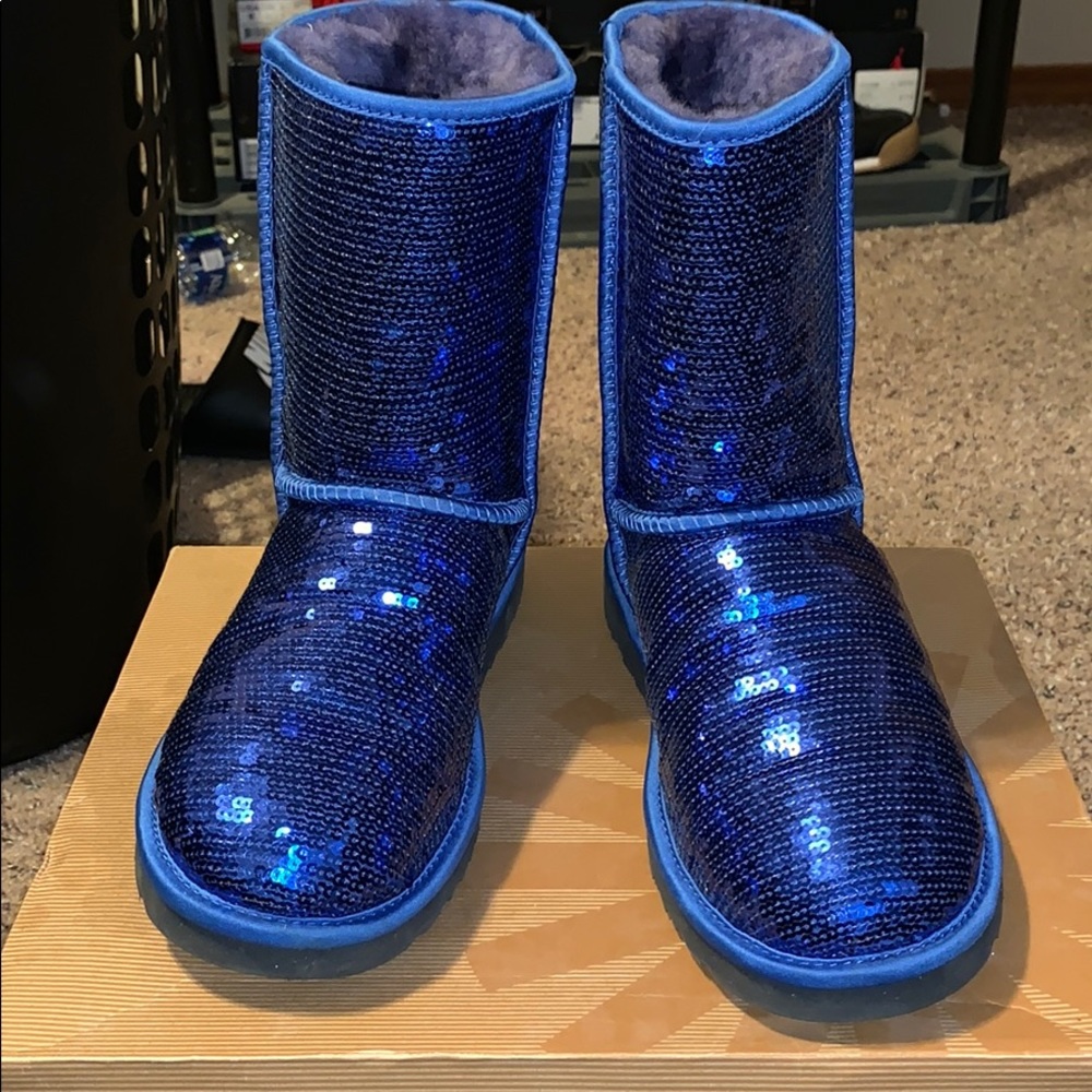 Royal Blue Sequin Uggs